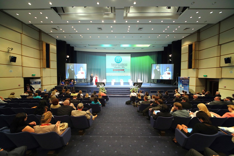 MOSCOW - MAY 24: International Conference of the Healthcare Industry Medicine 2012 in Hotel complex Radisson Slavyanskaya on May 24, 2012 in Moscow, Russia.
